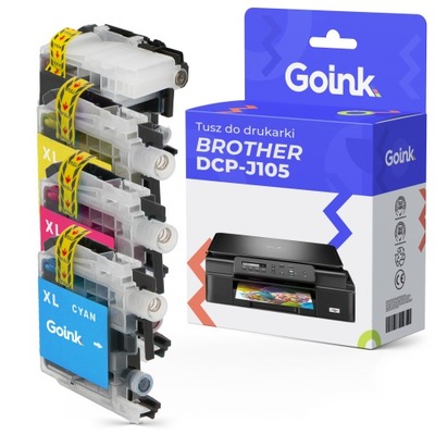 4x Tusz do Brother DCP-J105 CMYK LC525