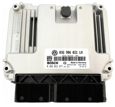 КОМПЬЮТЕР ECU AUDI 2.0 03G906021LH 0281013277 IMMO OFF