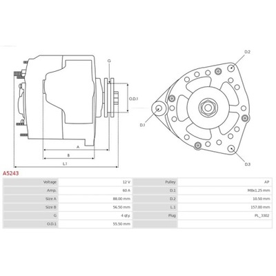 GENERADOR AS-PL A5243  