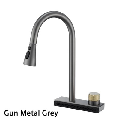 Styl Gun Grey Metal Wylewka kuchenna stal nierdzew