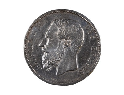 Belgia 5 frank 1868 Leopold II