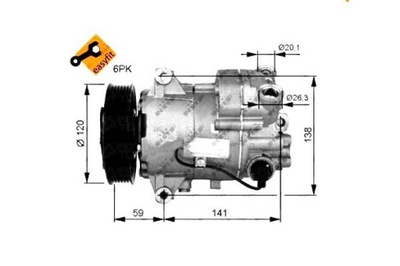 COMPRESSOR AIR CONDITIONER NRF 13232307 13232305 13250 - milautoparts-fr.ukrlive.com