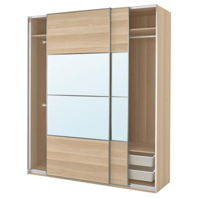 IKEA PAX MEHAMN/AULI Szafa 200x66x236 cm lustro