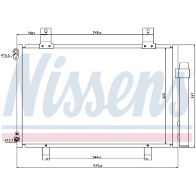 Nissens 940057 конденсатор, кондиціонер фото №1