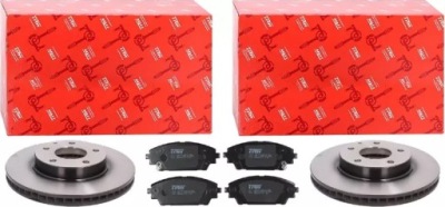 Trw тормозные диски+ тормозные колодки перед mazda 3 bm cx-3 280mm фото №1