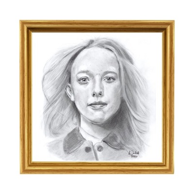 Portret ołówkiem ze zdjęcia prezent A4 jedna osoba