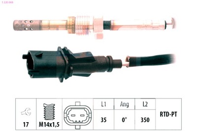 EPS SENSOR TEMPERATURA GASES DE ESCAPE OPEL SAAB  