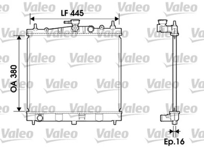 VALEO 734246 RADUADOR DE AGUA NISSAN MICRA,NOTE  