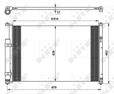 CONDENSADOR DE ACONDICIONADOR SUZUKI VITARA 05- NRF35769  