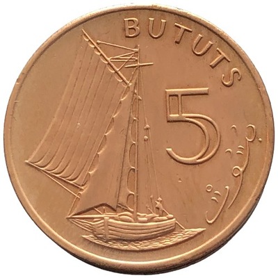 87825. Gambia - 5 butut - 1971r. (opis!)