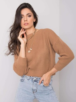 Klasyczny brązowy sweter 00098