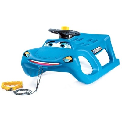 Sanki z kierownicą Zigi-Zet NO Control | Sanki Zygzak klakson niebieskie