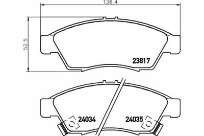 Textar тормозные колодки ham. suzuki перед liana фото №1