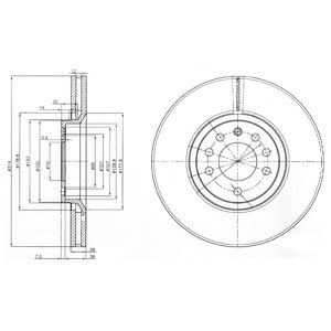 DISC BRAKE DELPHI BG3973 - milautoparts-fr.ukrlive.com