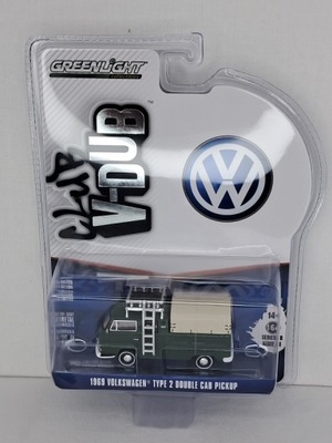 Greenlight 1:64 VD18 - Volkswagen Type 2 Double Cab Pick-Up Doka 1969