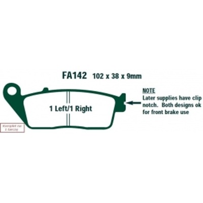 КОЛОДКИ HAM. MOTO. PEUGEOT SATELIS 500 (07-12) SFA142