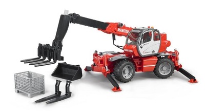 BRUDER 02129 ładowarka Manitou z akcesoriami