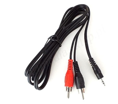 kabel Jack 2,5 stereo - 2RCA chinch 5,0 m