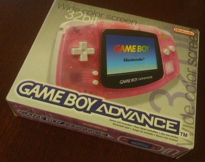 Konsola Gameboy Advance Fuchsia BOX AGB-001 w. EU