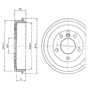 BEBNY DE FRENADO DELPHI BF275  