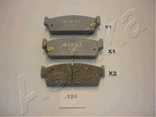 PADS BRAKE REAR ASHIKA 51-01-124 5101124  