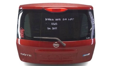Nissan note e11 lift крышка багажника задняя багажника k617 фото №1