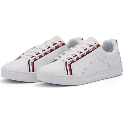 TOMMY HILFIGER - TRAMPKI SNEAKERS SKÓRA / 37