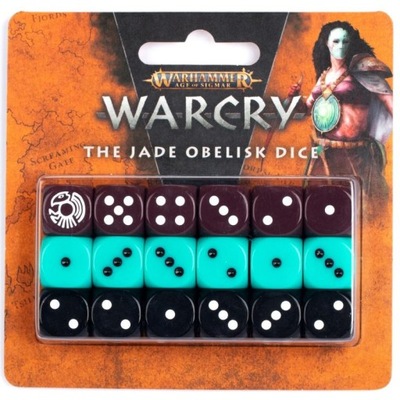 Kostki Kosći Warcry Jade Obelisk Dice