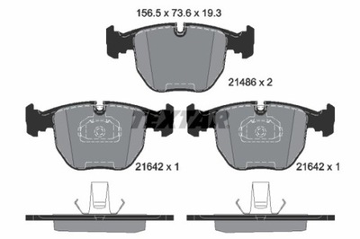 КОЛОДКИ ГАЛЬМІВНІ BMW ПЕРЕД E39 11/95- 2148602