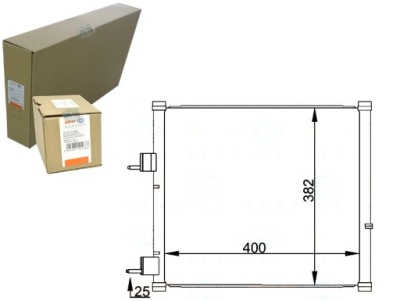 Конденсатор радиатор кондиционера behr hella 133428 фото №1