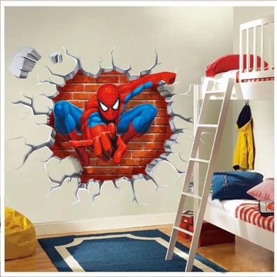 Fajne Spider Man pająk dekoracyjne naklejki ści