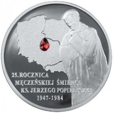 Moneta 10 zł Popiełuszko 2009 MENNICZA