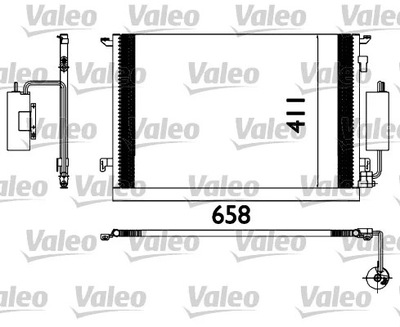 V 817648 КОНДЕНСАТОР КОНДИЦІОНЕРА OPEL VECTRA C 02>