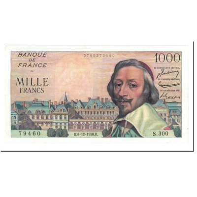 Banknote, France, 1000 Francs, 1956, 1956-12-06, U