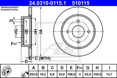 24.0310-0115.1 DISCO HAM.TYL POWER DISC FOCUS -04  