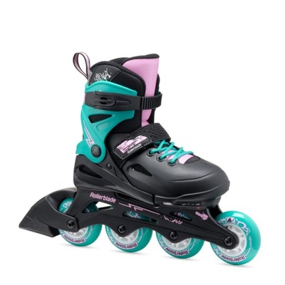 ROLKI ROLLERBLADE FURY Black/Sea Green 2024 r. 29 - 33