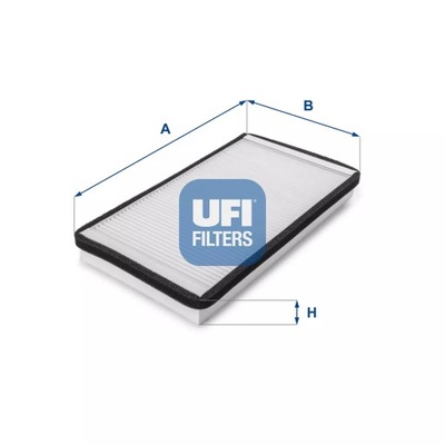 ФИЛЬТР, ВЕНТИЛЯЦИЯ СТОРОНЫ ПАССАЖИРА UFI 53.028.00