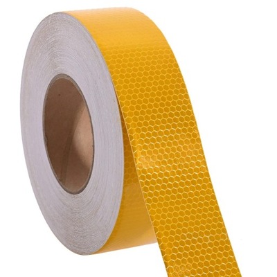 BELT WARNING REFLECTIVE ON AUTO TIR LAWETE KONTUROWA YELLOW COLOR 25M GOLD  