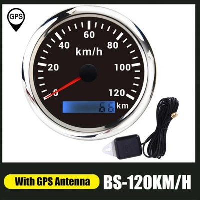 60 km/h 120km/h 200km/h 85MM GPS Speedometer Waterproof Red Backligh~83580