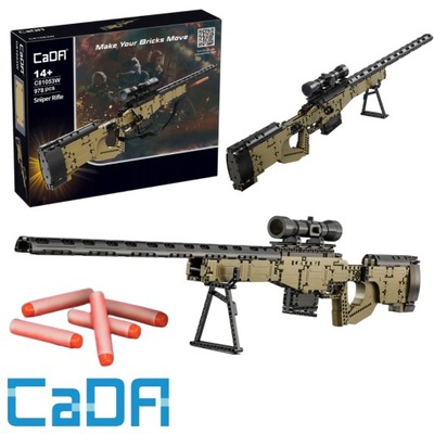 Klocki Cada Karabin Snajperski C81053W Sniper Rifle Luneta 978 Elementów