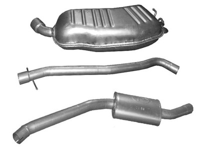 Bmw x3 - e83 - 3.0d - набор глушителей - dwa глушители + труба фото №1