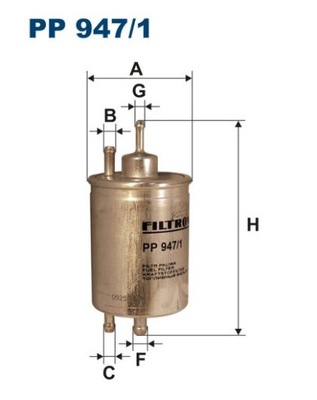 FILTRO COMBUSTIBLES FILTRON PP 947/1  