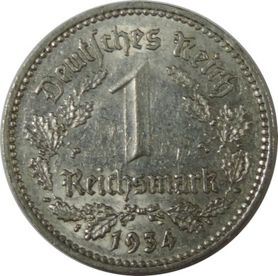 1 REICHSMARK 1934 A - III RZESZA -(2-) - NIEMCY246