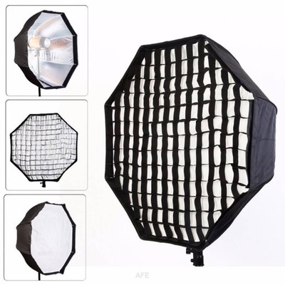 PARASOLKA SOFTBOX PARABOLICZNA OCTA 80cm + GRID