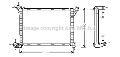 РАДІАТОРИ ВОДИ AVA QUALITY COOLING BWA2263