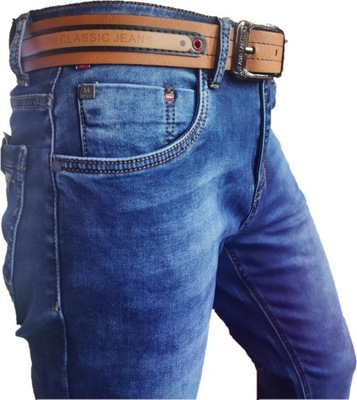 Spodnie męskie dżinsowe nogawka prosta W 32