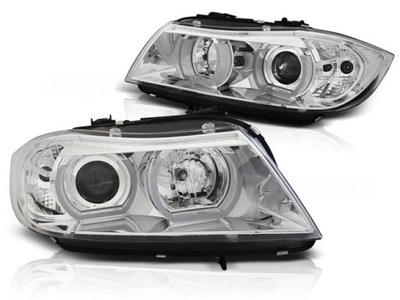 FAROS BMW E90/E91 03.05-08.08 3D U-TYPE CROMO  