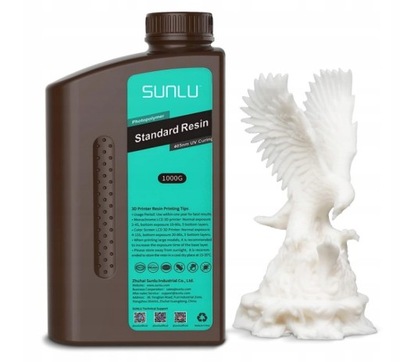 Żywica UV Sunlu Standard White 1kg 1l do drukarki 3D