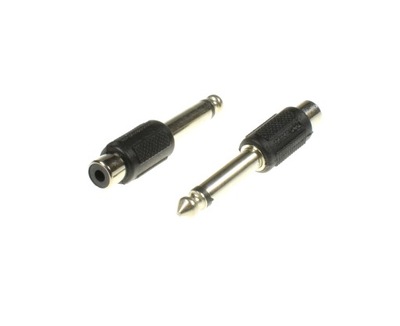 Adapter redukcja gniazdo RCA-jack 6,3mm wtyk mono