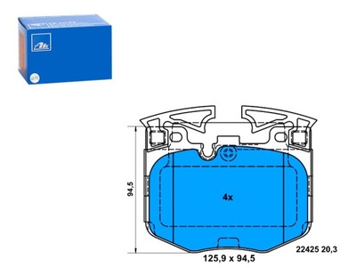 TRINKELĖS STABDŽIŲ PRIEK. BMW 2 G42 G87 3 G20 G80 G28 3 G21 3 G21 G81 4 